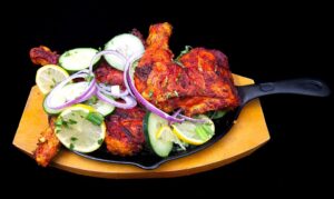 Juicy chicken tandoori marinated with spices and grilled to perfection